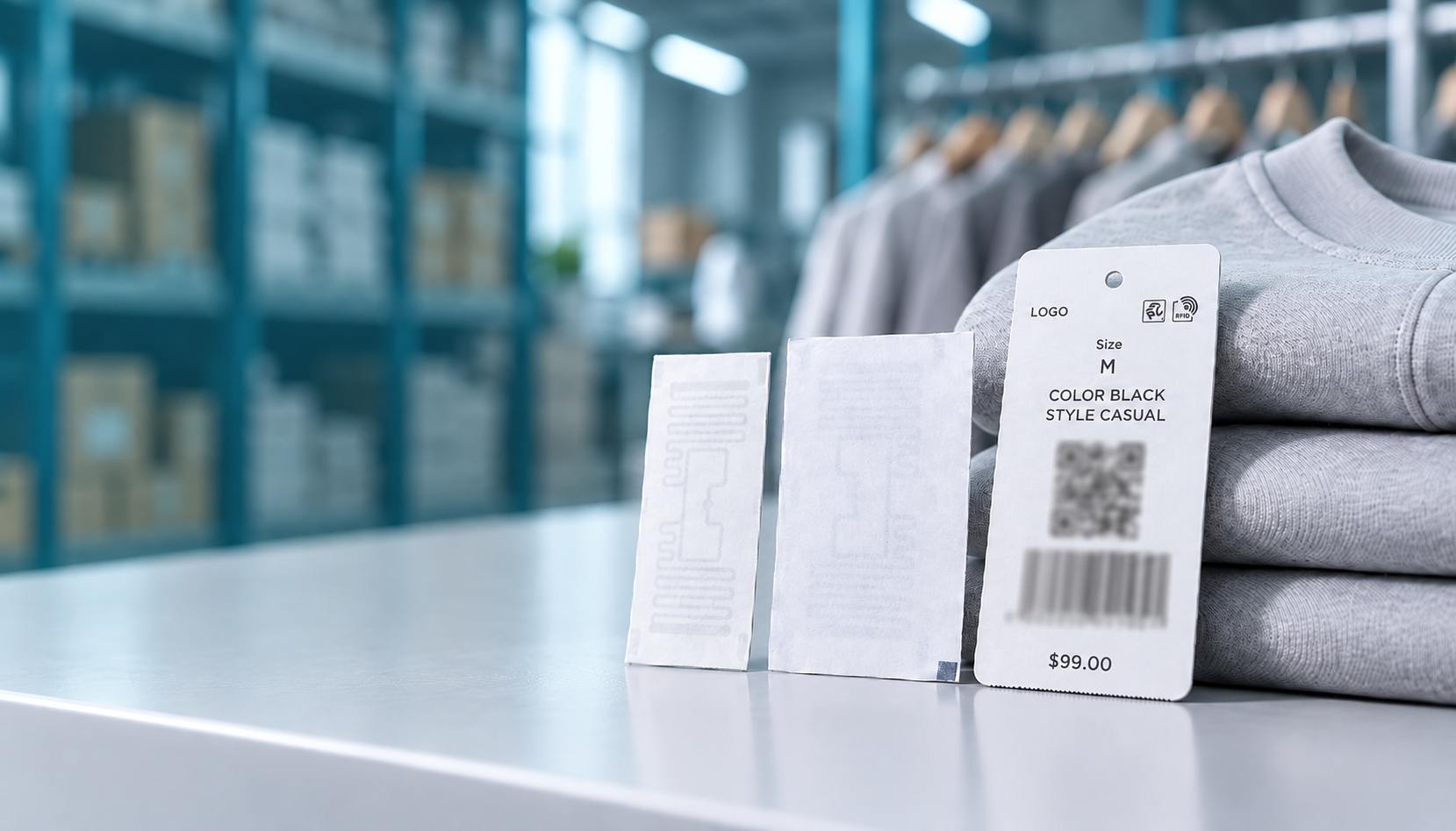 服装上的RFID标签，为什么有的做成吊牌，有的做成织唛？